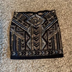 Express sequin skirt